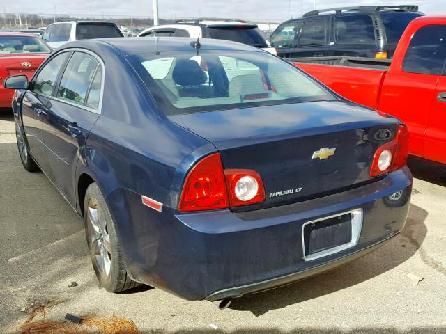 1G1ZC5EB1AF147392 - 2010 CHEVROLET MALIBU 1LT 蓝色 照片 3