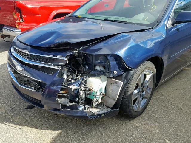 1G1ZC5EB1AF147392 - 2010 CHEVROLET MALIBU 1LT 蓝色 照片 9