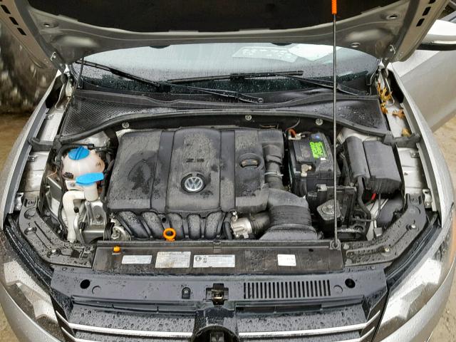 1VWAH7A34CC104666 - 2012 VOLKSWAGEN PASSAT S SILVER photo 7