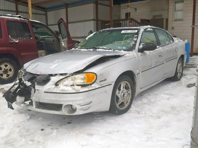 1G2NV52E12M711056 - 2002 PONTIAC GRAND AM G SILVER photo 2