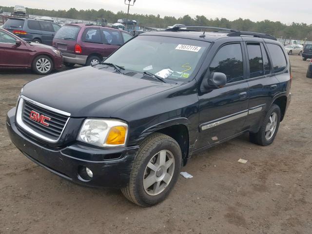 1GKDT13S342131174 - 2004 GMC ENVOY BLACK photo 2