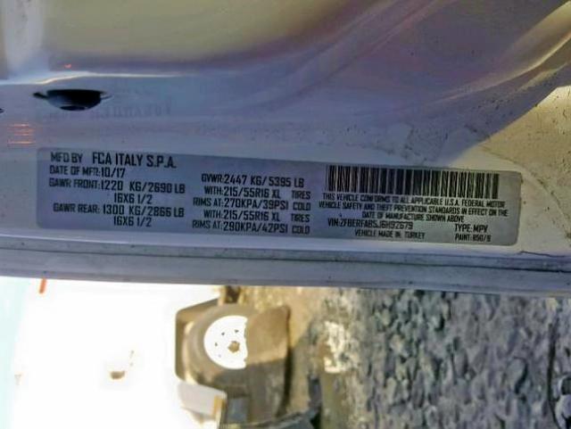 ZFBERFAB5J6H92679 - 2018 RAM PROMASTER 白色 照片 10