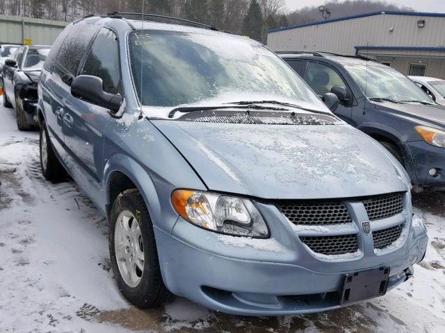 1D4GP45R24B573939 - 2004 DODGE CARAVAN SX BLUE photo 1