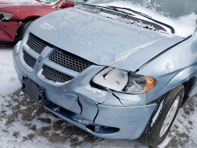 1D4GP45R24B573939 - 2004 DODGE CARAVAN SX BLUE photo 9