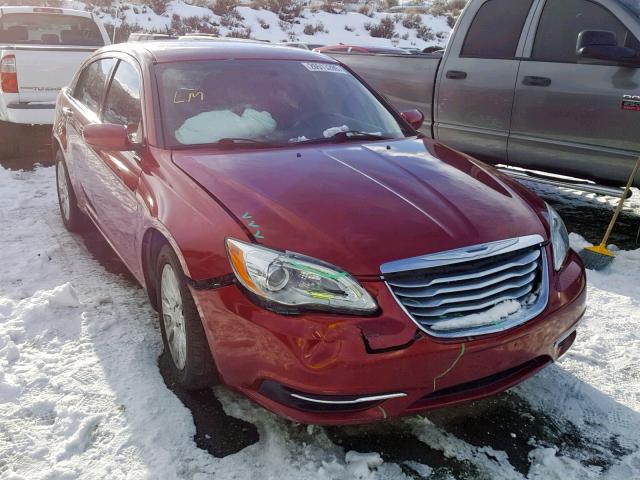 1C3CCBAB6EN213291 - 2014 CHRYSLER 200 LX RED photo 1