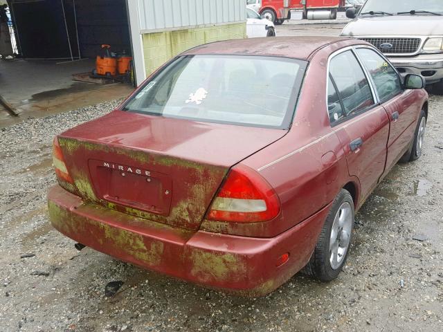 JA3AY26A2VU036599 - 1997 MITSUBISHI MIRAGE DE MAROON photo 4