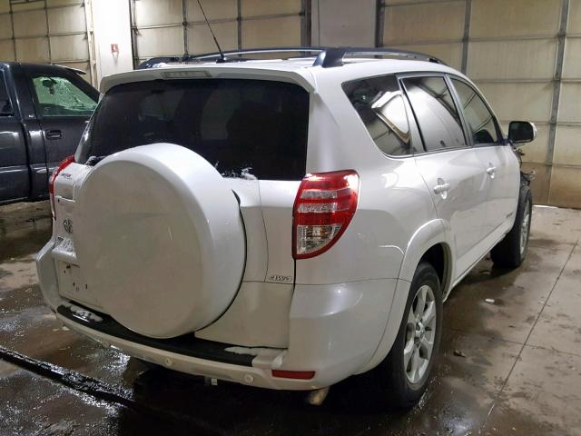 2T3DK4DV3AW029014 - 2010 TOYOTA RAV4 LIMIT WHITE photo 4