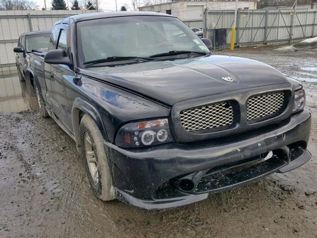 1B7GL22Z4XS242530 - 1999 DODGE DAKOTA BLACK photo 1