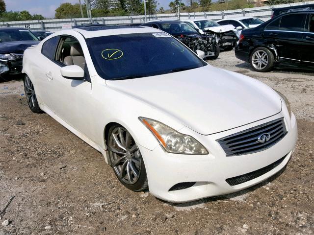 JNKCV64E68M103577 - 2008 INFINITI G37 BASE WHITE photo 1