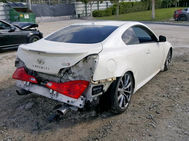 JNKCV64E68M103577 - 2008 INFINITI G37 BASE WHITE photo 4