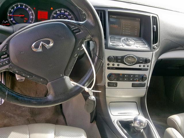 JNKCV64E68M103577 - 2008 INFINITI G37 BASE WHITE photo 9