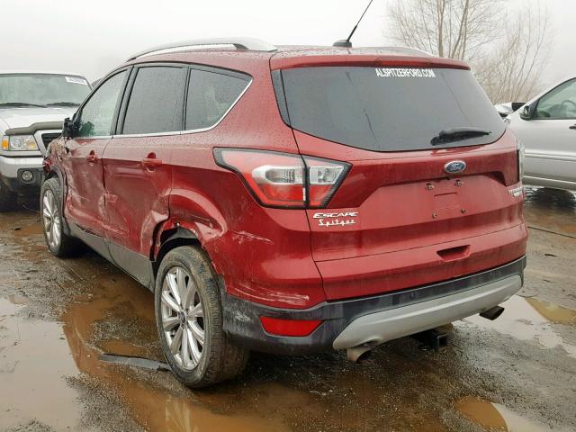 1FMCU9J93HUB88189 - 2017 FORD ESCAPE TIT RED photo 3