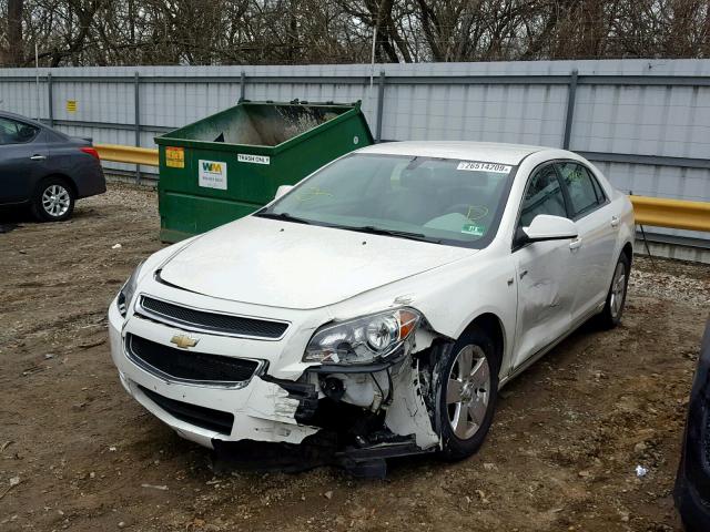 1G1ZF57568F281534 - 2008 CHEVROLET MALIBU HYB WHITE photo 2