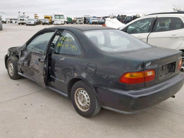 2HGEJ2122RH513291 - 1994 HONDA CIVIC DX BLACK photo 3