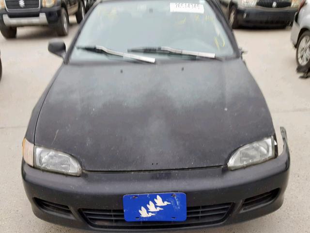 2HGEJ2122RH513291 - 1994 HONDA CIVIC DX BLACK photo 7