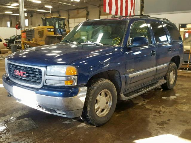 1GKEK13Z93J242756 - 2003 GMC YUKON BLUE photo 2