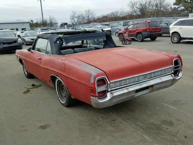 8E57F216999 - 1968 FORD GALAXIE RED photo 3