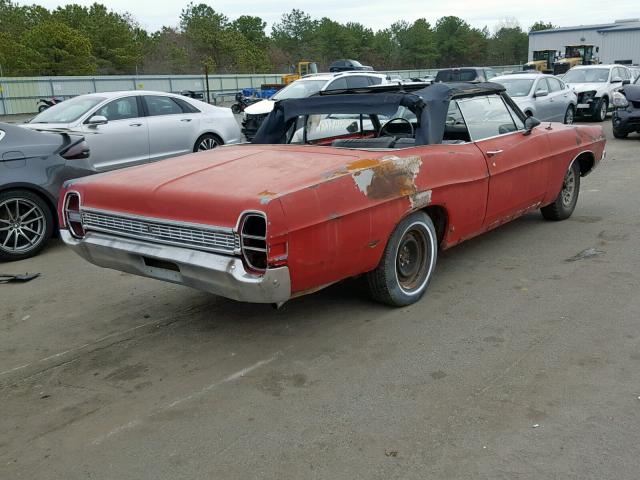 8E57F216999 - 1968 FORD GALAXIE RED photo 4