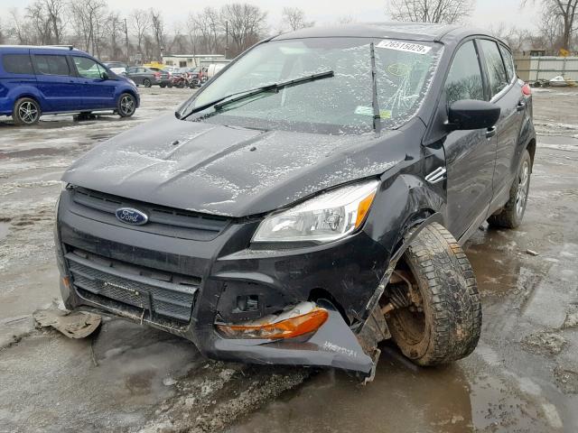 1FMCU0F77DUB88354 - 2013 FORD ESCAPE S BLACK photo 2