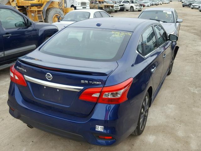 3N1CB7AP3HY244449 - 2017 NISSAN SENTRA SR BLUE photo 4