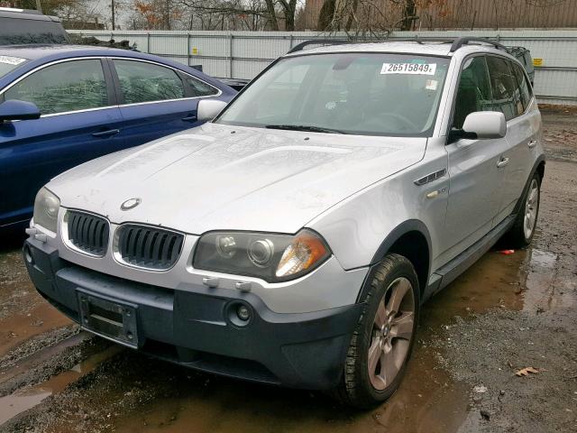 WBXPA93445WA31888 - 2005 BMW X3 3.0I GRAY photo 2