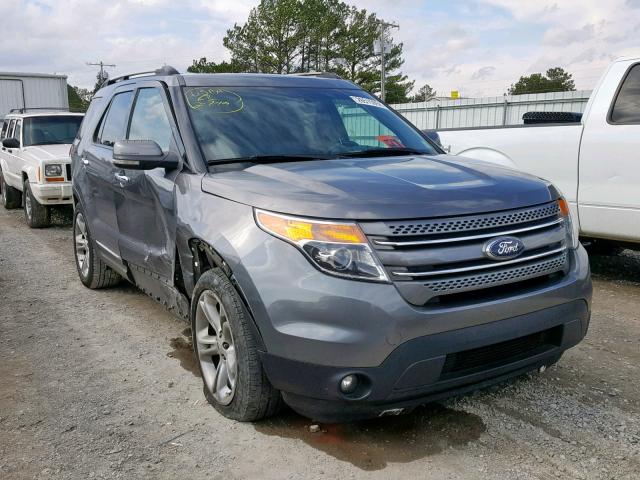 1FMHK7F89CGA02047 - 2012 FORD EXPLORER L GRAY photo 1