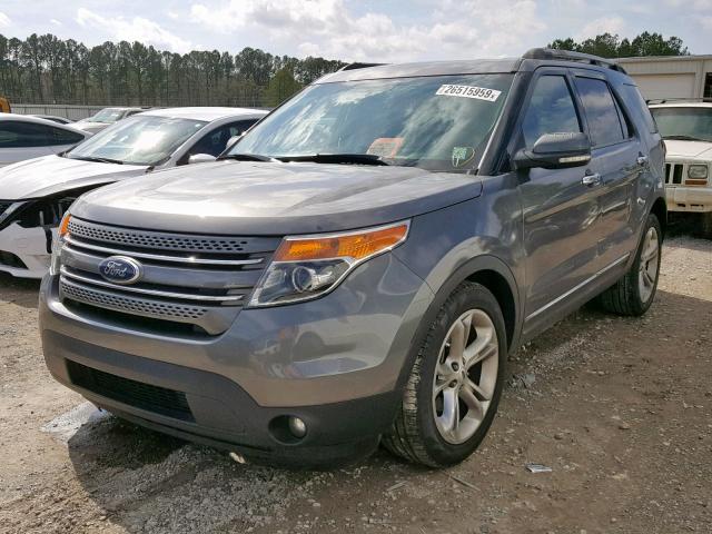 1FMHK7F89CGA02047 - 2012 FORD EXPLORER L GRAY photo 2