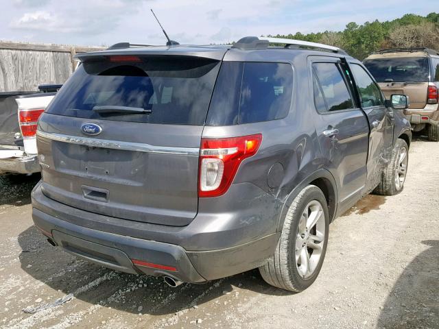 1FMHK7F89CGA02047 - 2012 FORD EXPLORER L GRAY photo 4