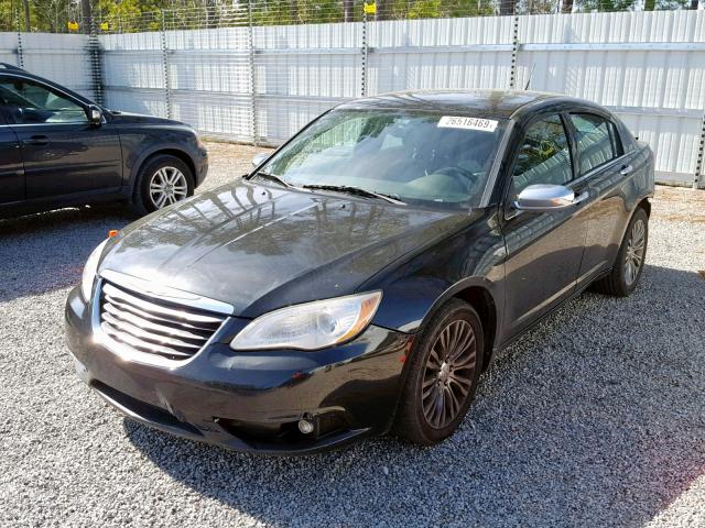 1C3BC2FG7BN518570 - 2011 CHRYSLER 200 LIMITE BLACK photo 2