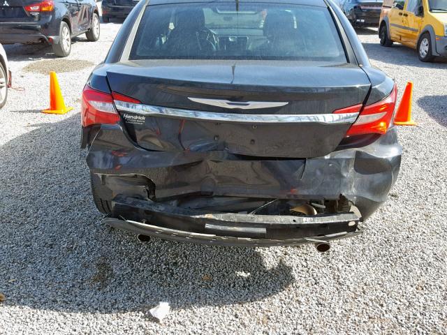 1C3BC2FG7BN518570 - 2011 CHRYSLER 200 LIMITE BLACK photo 9