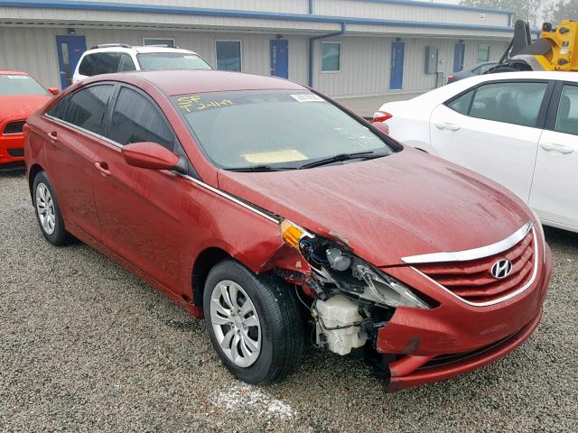 5NPEB4AC1CH355623 - 2012 HYUNDAI SONATA GLS RED photo 1