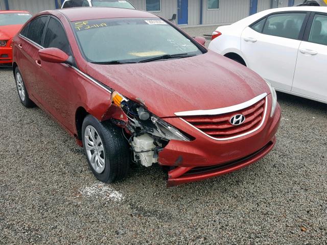 5NPEB4AC1CH355623 - 2012 HYUNDAI SONATA GLS RED photo 9