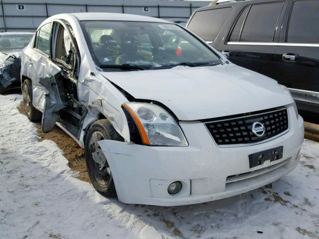 3N1AB61E48L607726 - 2008 NISSAN SENTRA 2.0 WHITE photo 1