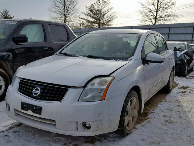 3N1AB61E48L607726 - 2008 NISSAN SENTRA 2.0 WHITE photo 2