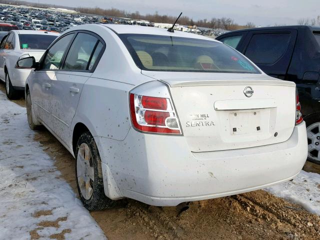 3N1AB61E48L607726 - 2008 NISSAN SENTRA 2.0 WHITE photo 3