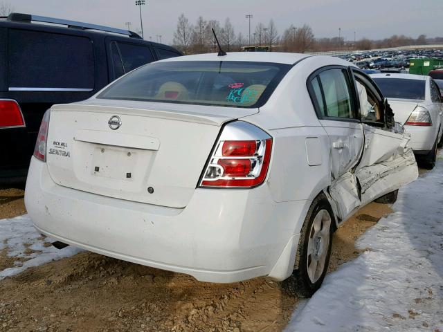 3N1AB61E48L607726 - 2008 NISSAN SENTRA 2.0 WHITE photo 4