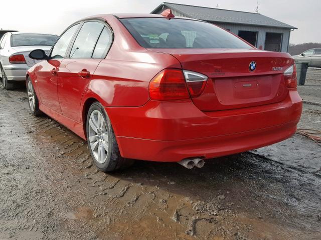 WBAVB135X6PT24924 - 2006 BMW 325 I RED photo 3