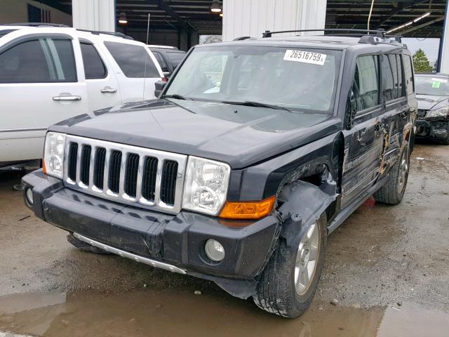1J8HH58N58C191751 - 2008 JEEP COMMANDER BLACK photo 2