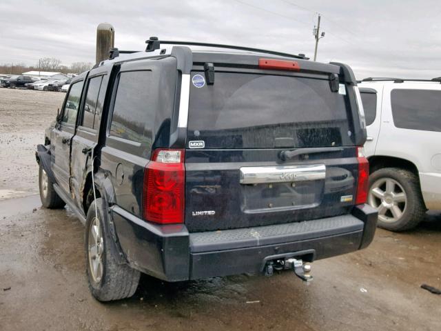1J8HH58N58C191751 - 2008 JEEP COMMANDER BLACK photo 3