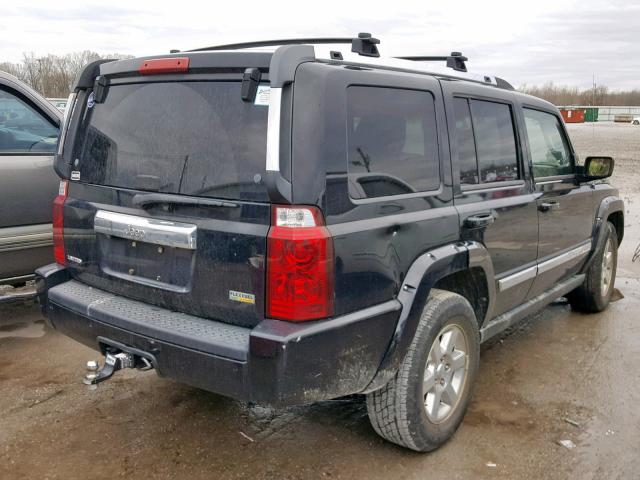 1J8HH58N58C191751 - 2008 JEEP COMMANDER BLACK photo 4
