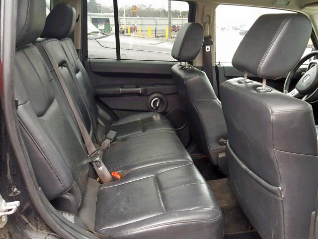 1J8HH58N58C191751 - 2008 JEEP COMMANDER BLACK photo 6