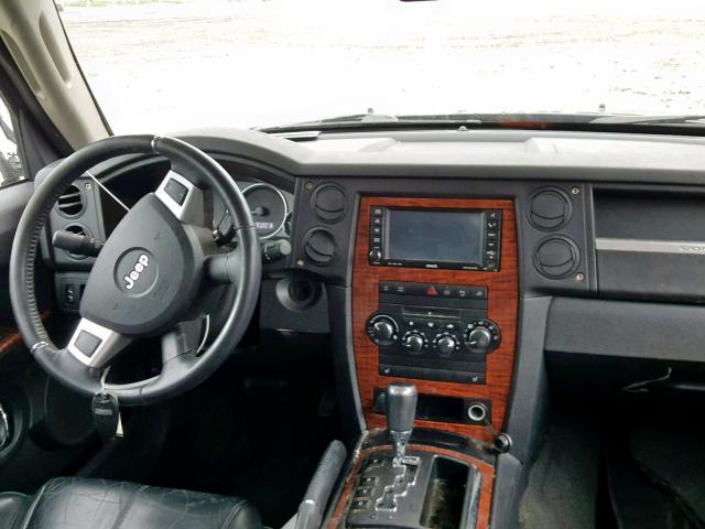 1J8HH58N58C191751 - 2008 JEEP COMMANDER BLACK photo 9