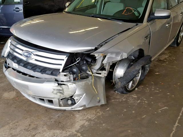 1FAHP24W68G159090 - 2008 FORD TAURUS SEL SILVER photo 9