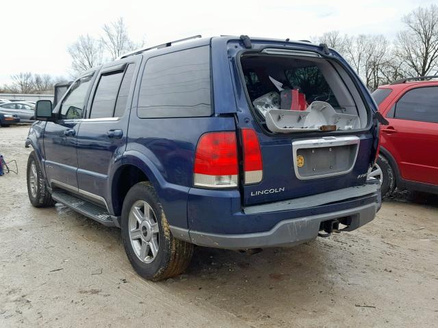 5LMEU88H34ZJ08450 - 2004 LINCOLN AVIATOR 蓝色 照片 3
