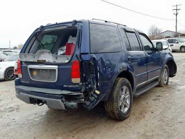 5LMEU88H34ZJ08450 - 2004 LINCOLN AVIATOR 蓝色 照片 4