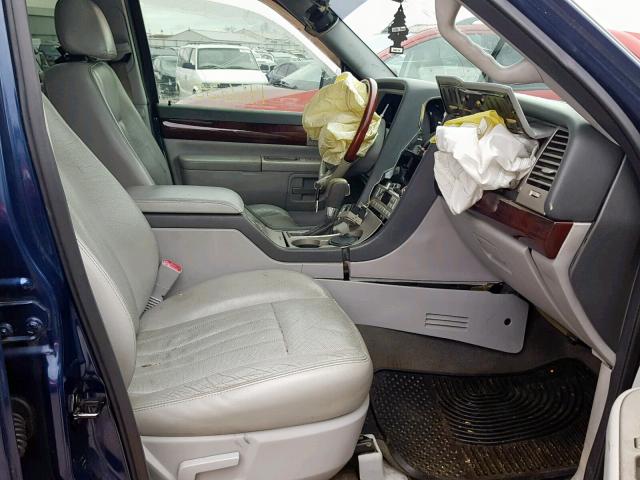 5LMEU88H34ZJ08450 - 2004 LINCOLN AVIATOR 蓝色 照片 5