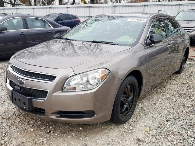 1G1ZB5EB1AF102326 - 2010 CHEVROLET MALIBU LS BROWN photo 2