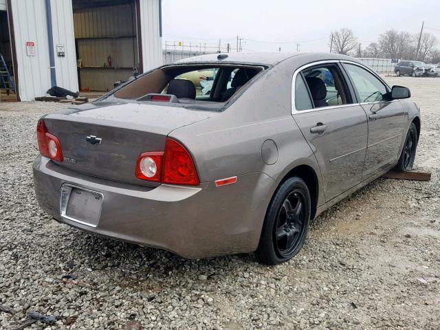 1G1ZB5EB1AF102326 - 2010 CHEVROLET MALIBU LS BROWN photo 4