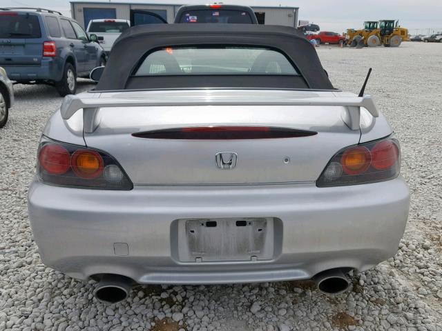 JHMAP21445S008125 - 2005 HONDA S2000 SILVER photo 6