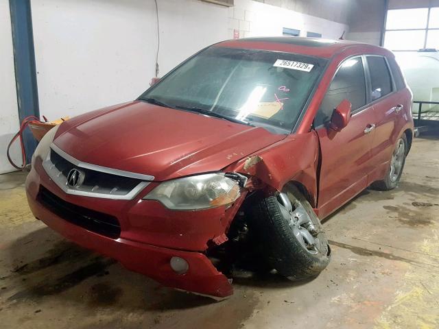 5J8TB18257A014419 - 2007 ACURA RDX RED photo 2